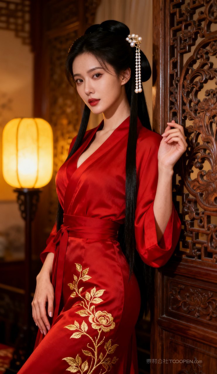 女性丰腴汉服古风美艳美女性感