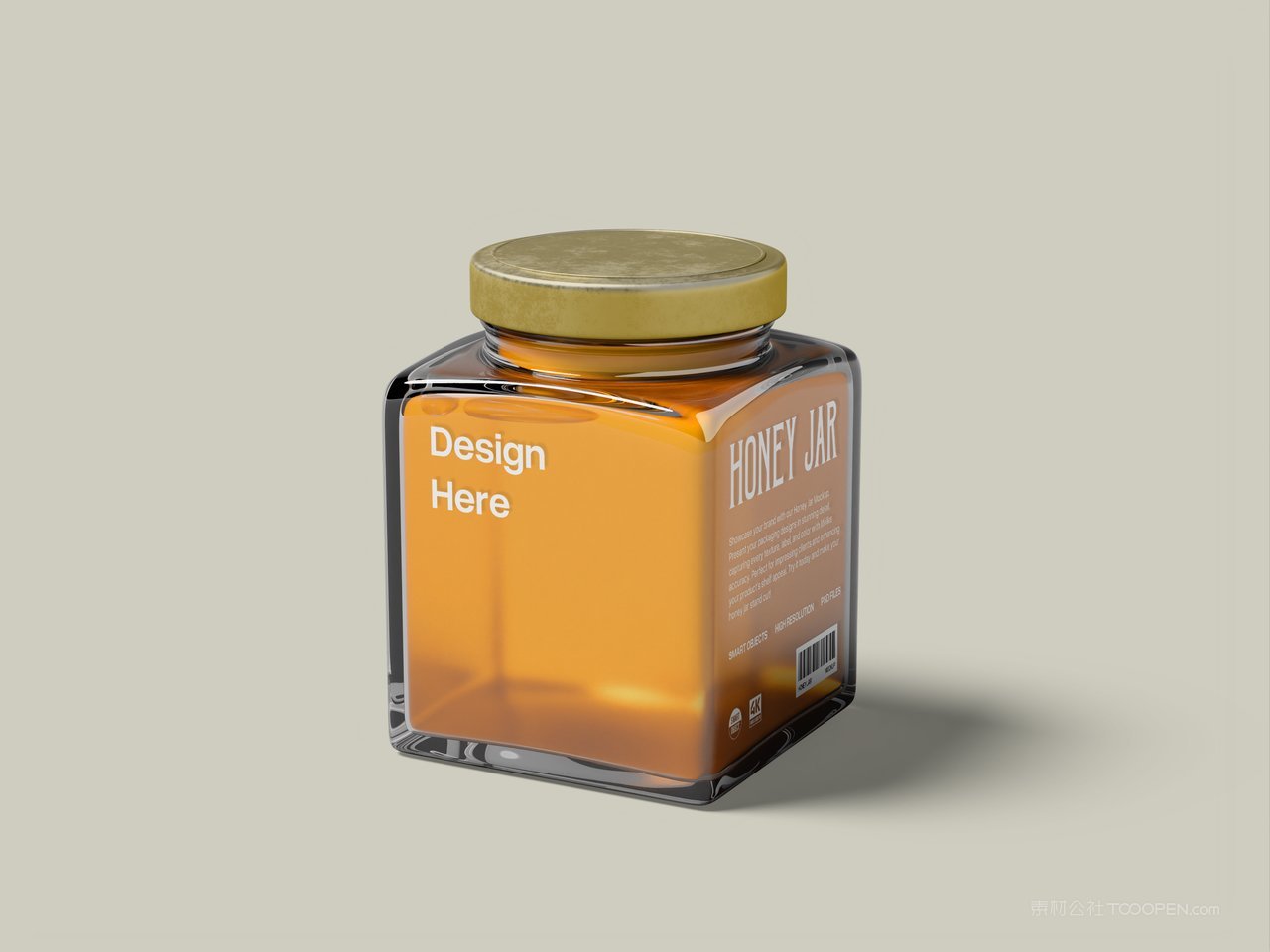蜂蜜罐包装样机