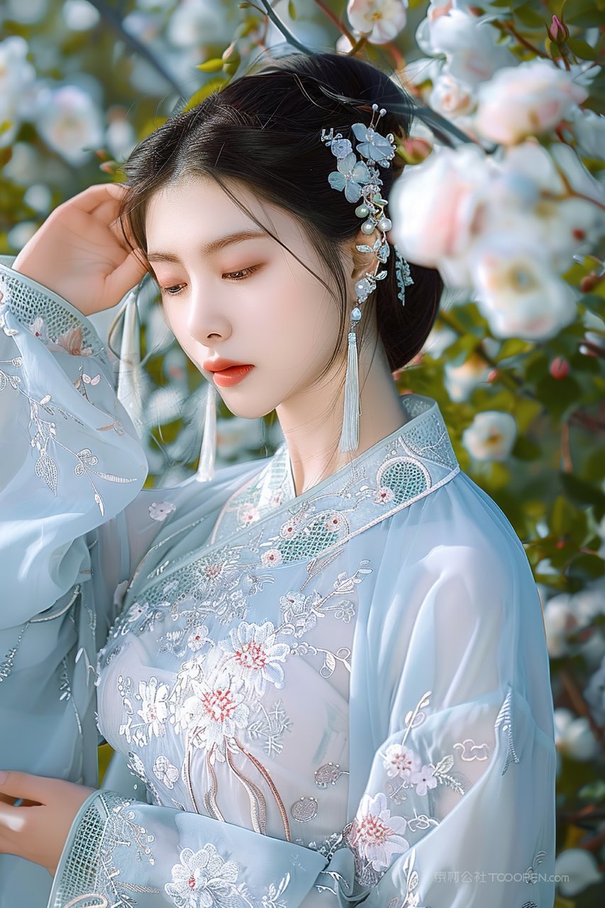 女性青春年轻优雅优美美女活力