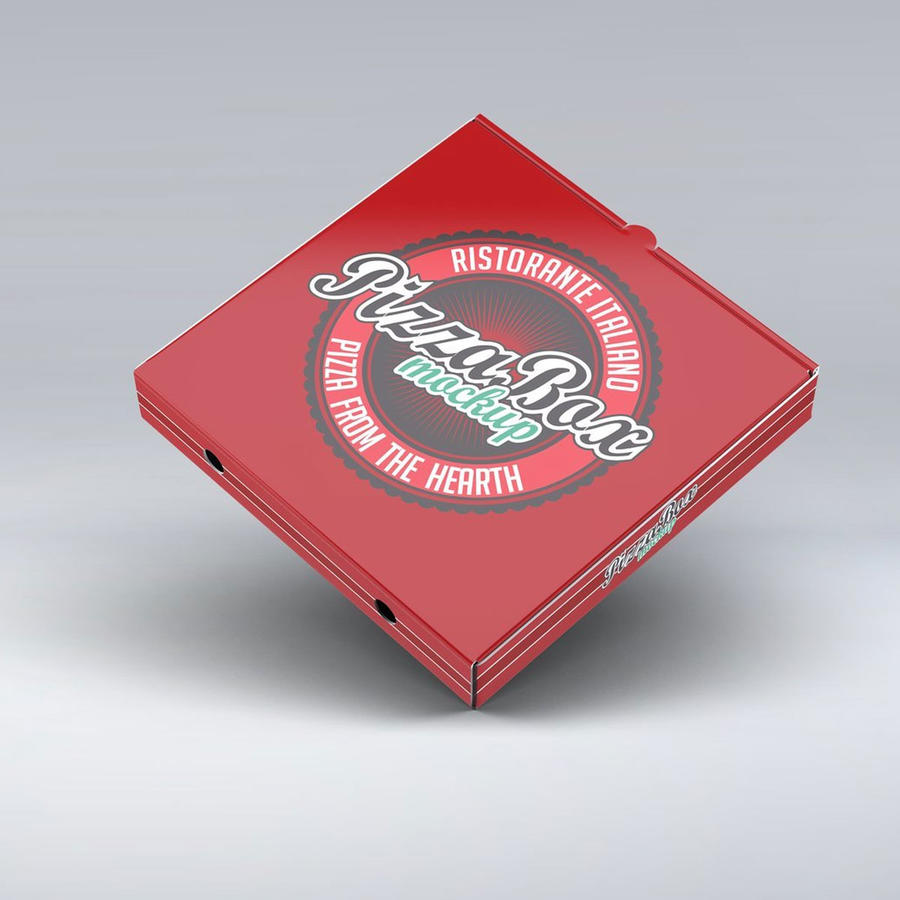 披萨盒包装样机