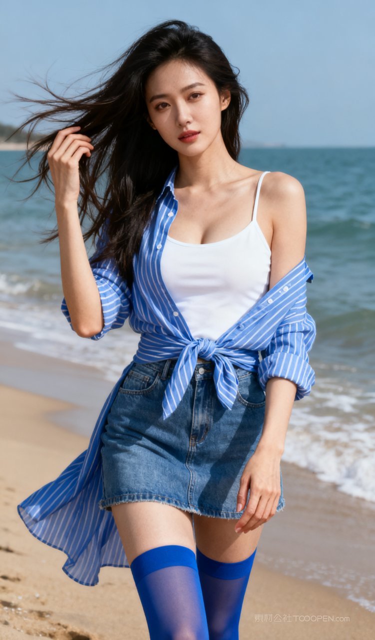 时尚长腿性感美女短裙丝袜美腿气质