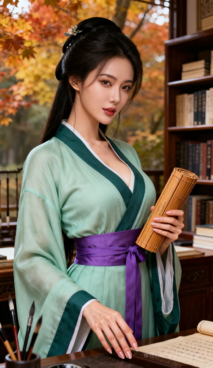 大胸汉服性感国风美艳妩媚古风美女少女