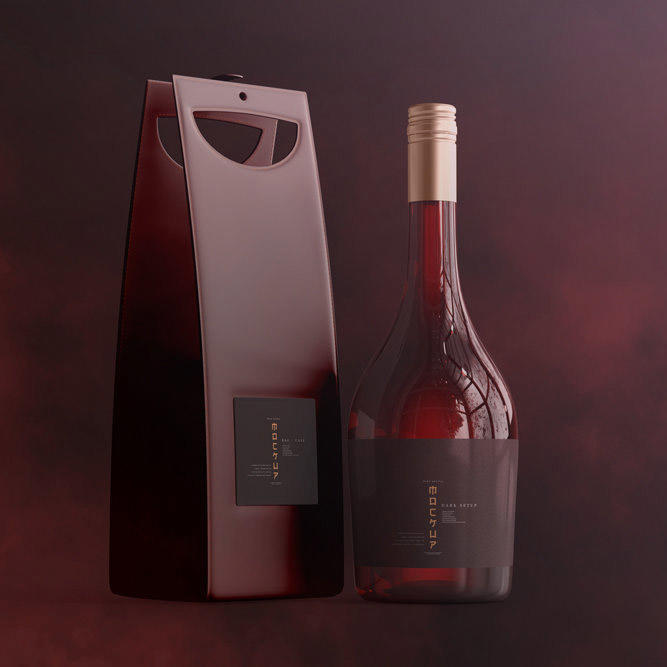 红酒品牌设计样机