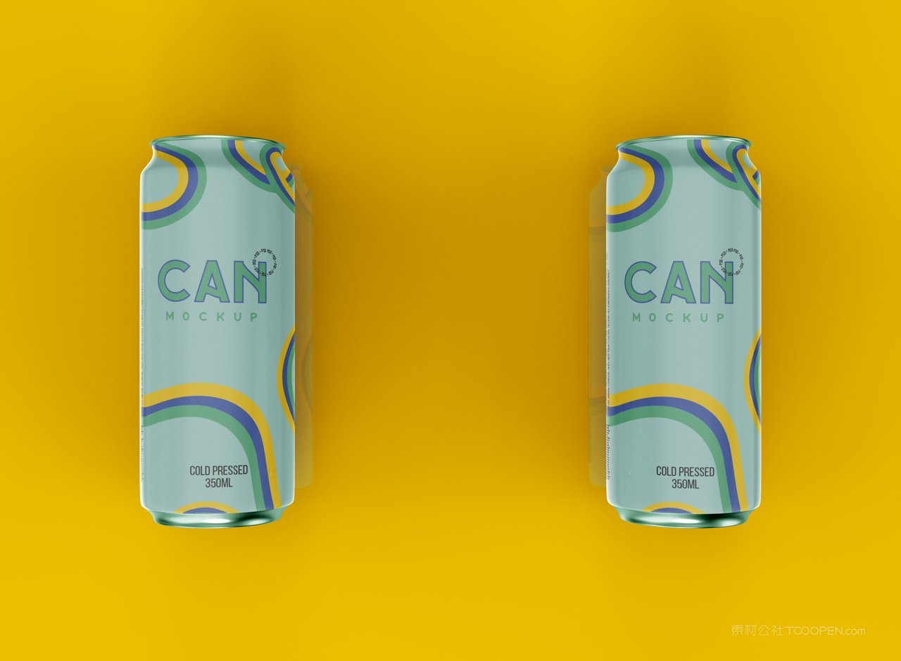 酒水饮料易拉罐样机psd素材