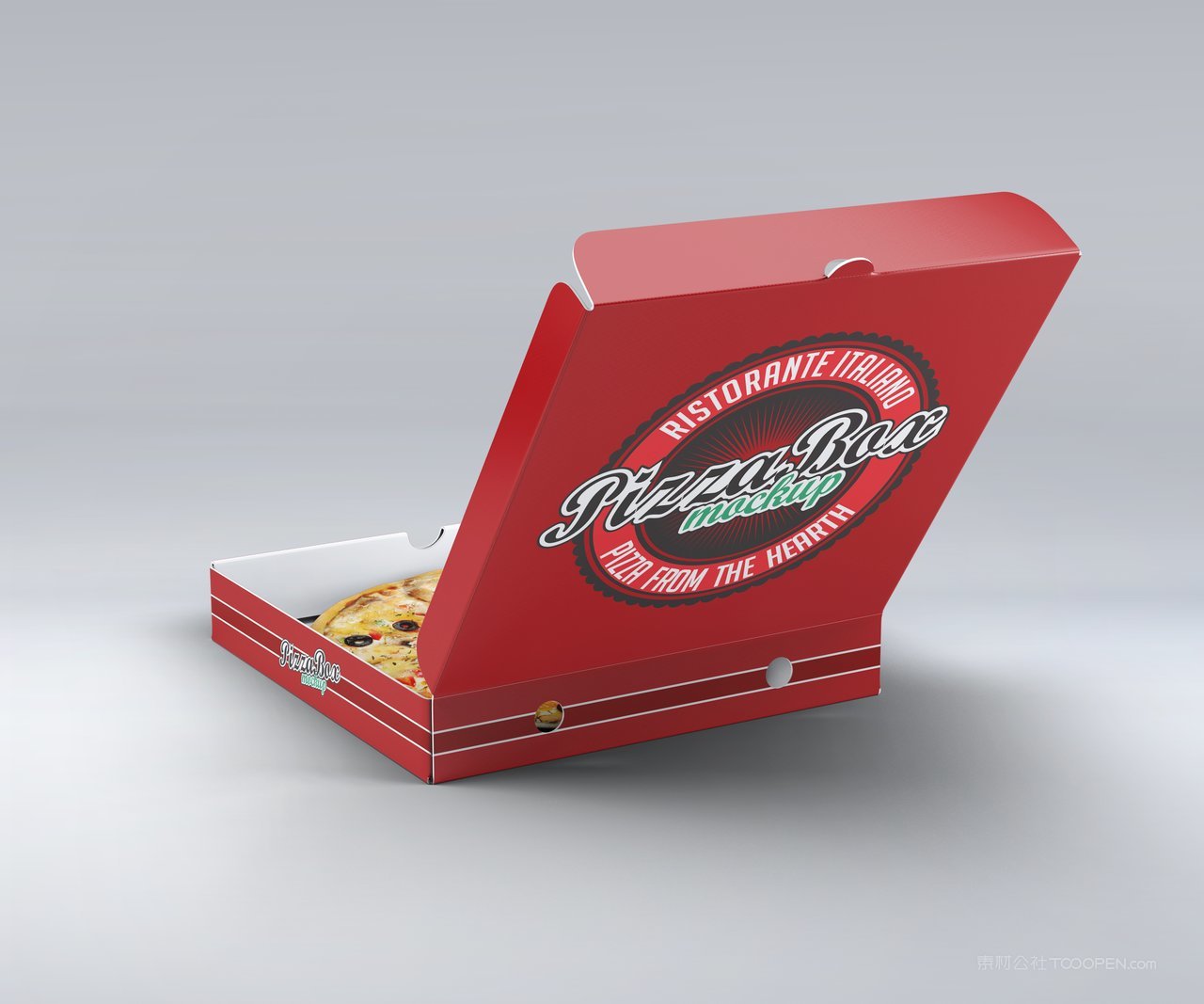 披萨盒包装样机