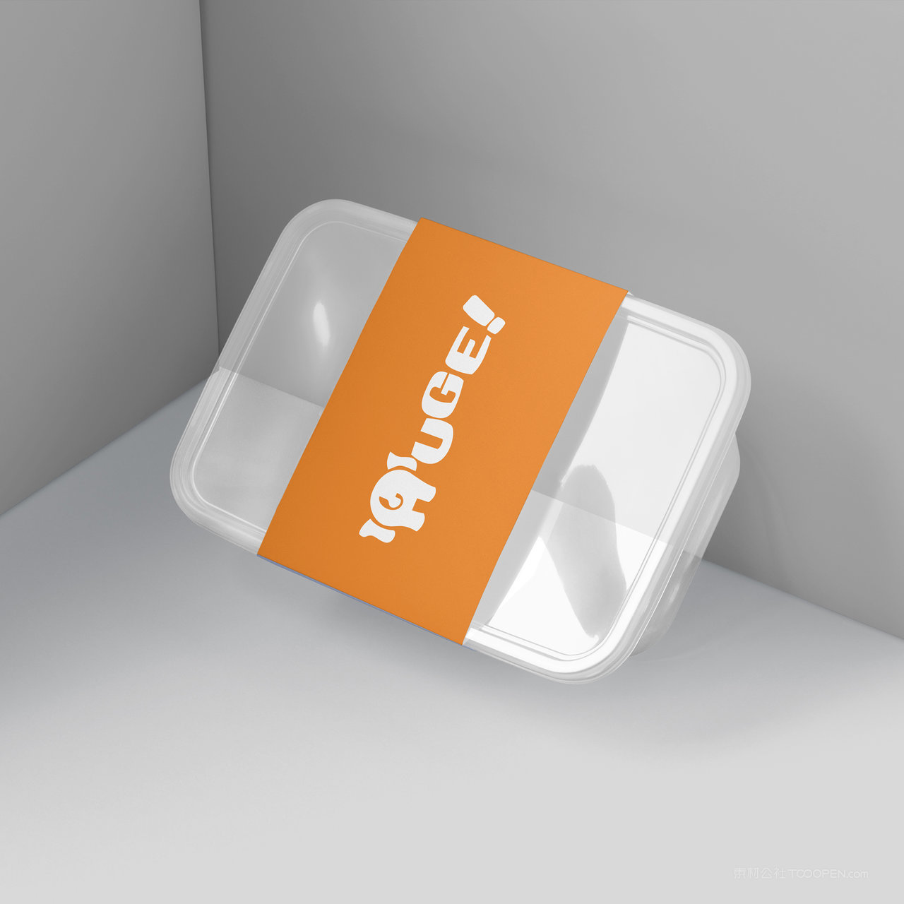 打包盒一次性外卖餐盒贴图样机