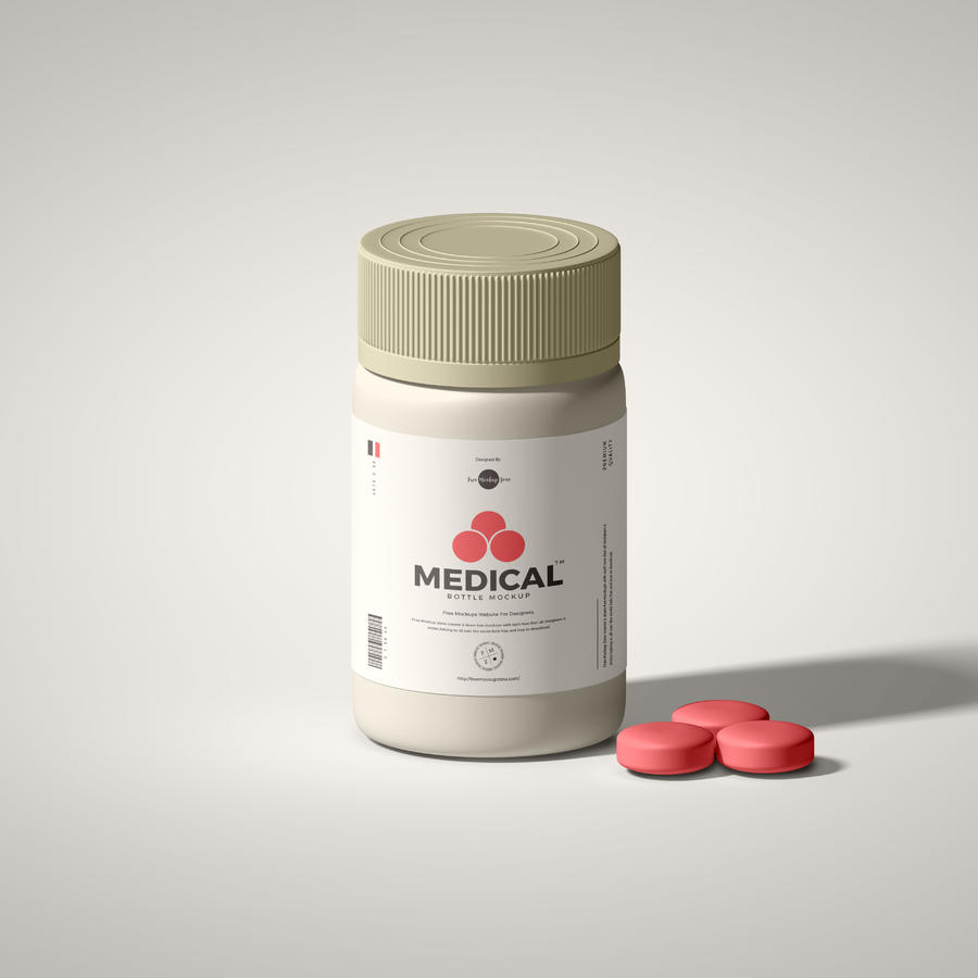 药瓶包装样机
