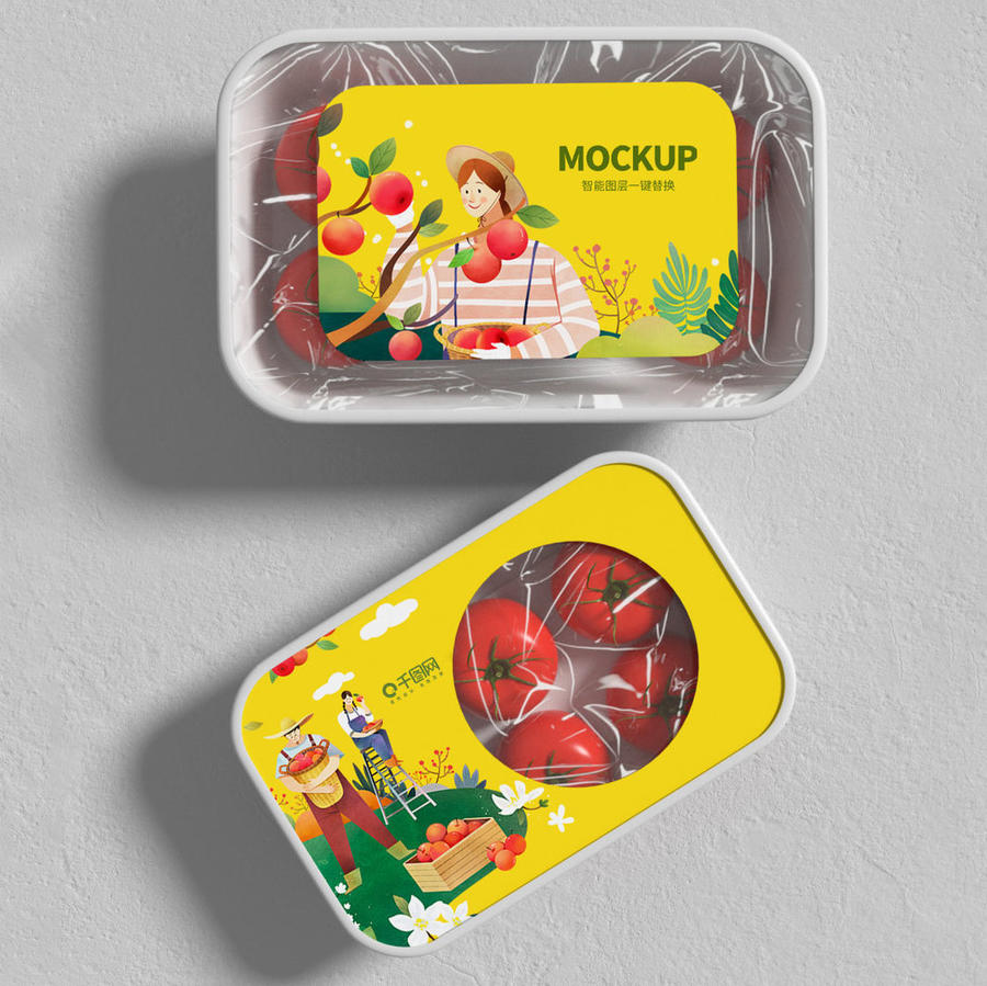 蔬菜食物包装样机