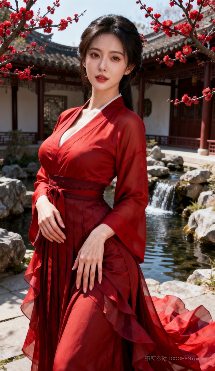 大胸性感妩媚汉服古风美艳美女