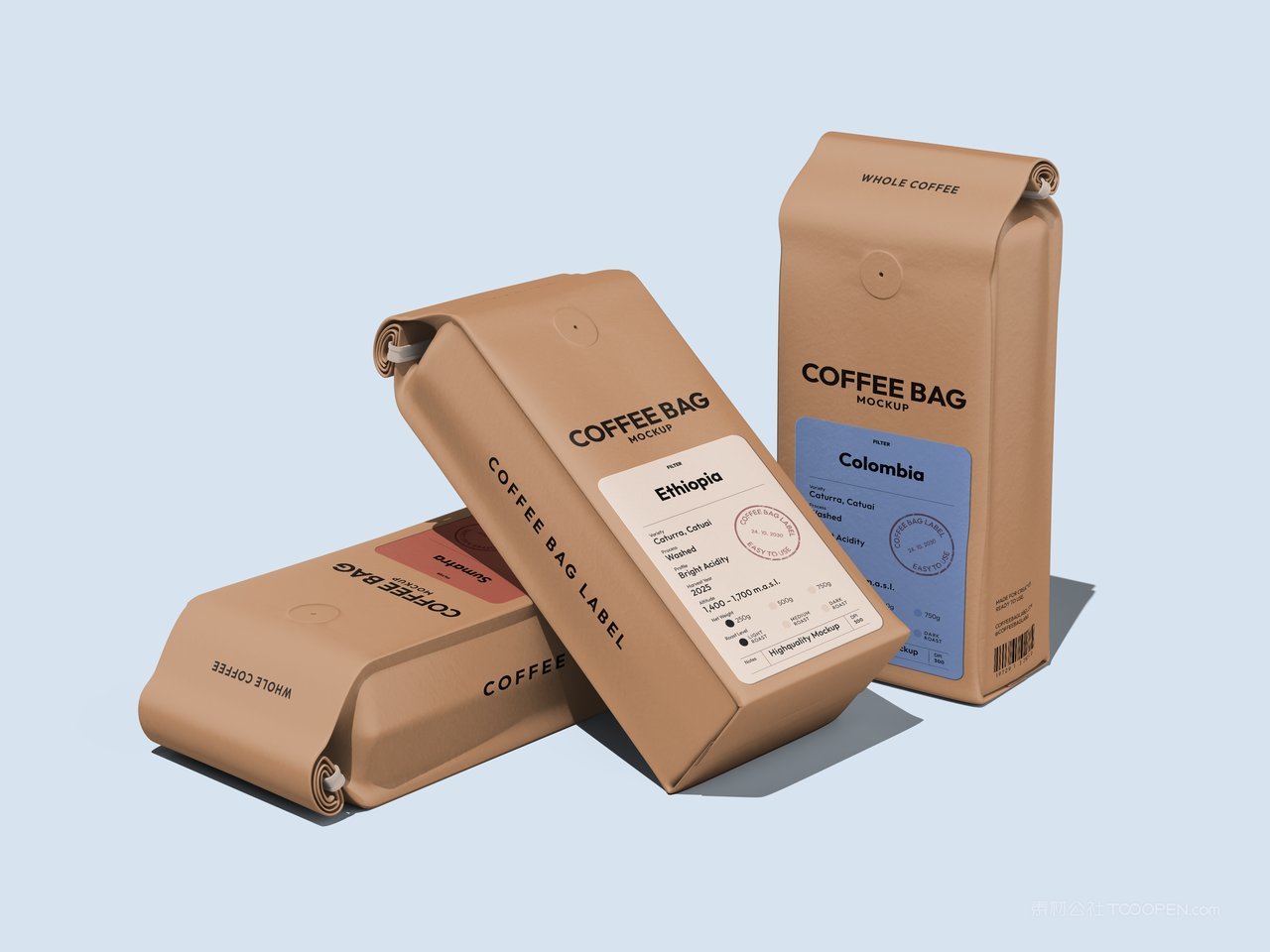 咖啡袋包装样机