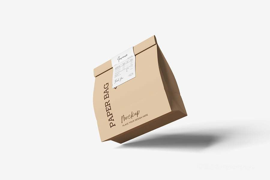 外卖食品纸袋包装样机