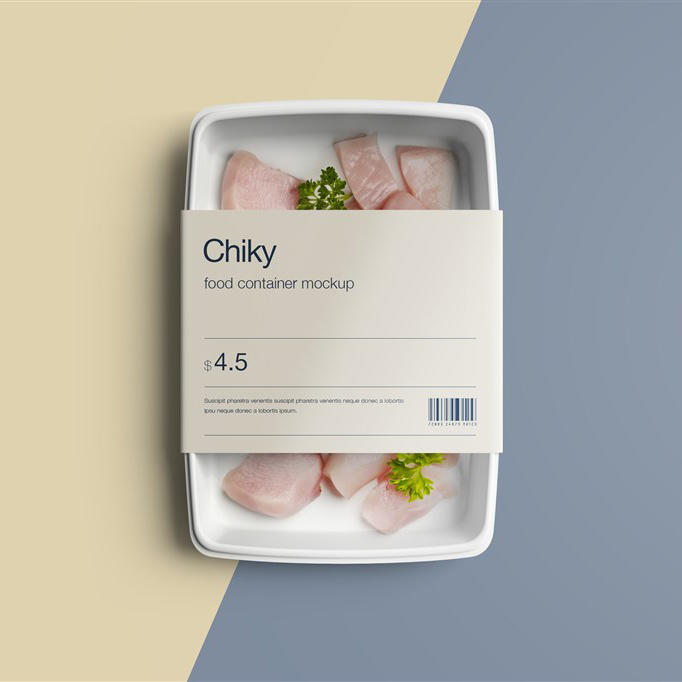 食品包装盒展示样机