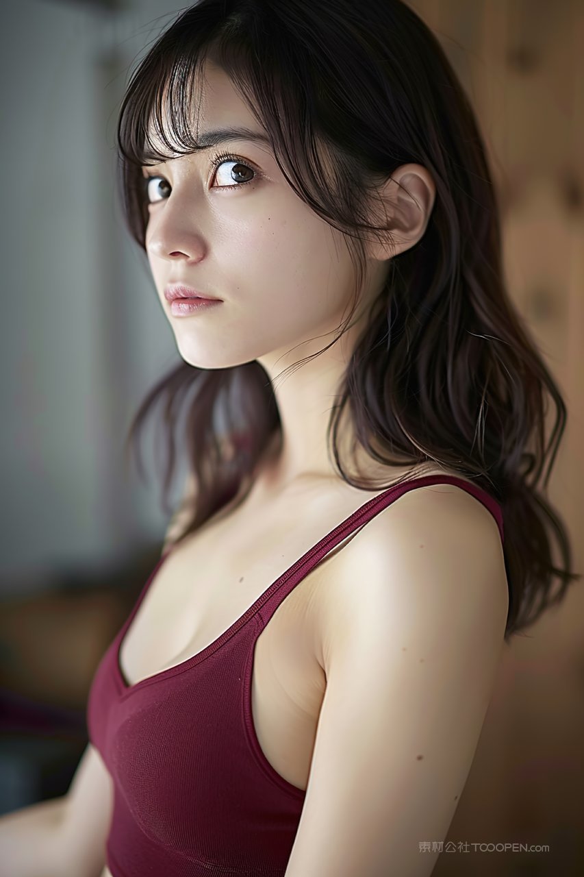 彩妆魅力美女青春美容时尚女性优美年轻清纯