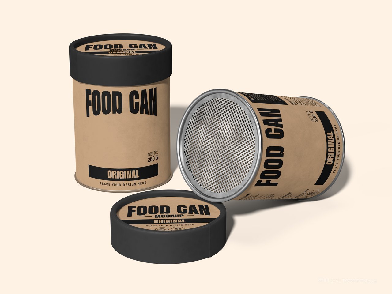 食物罐包装样机