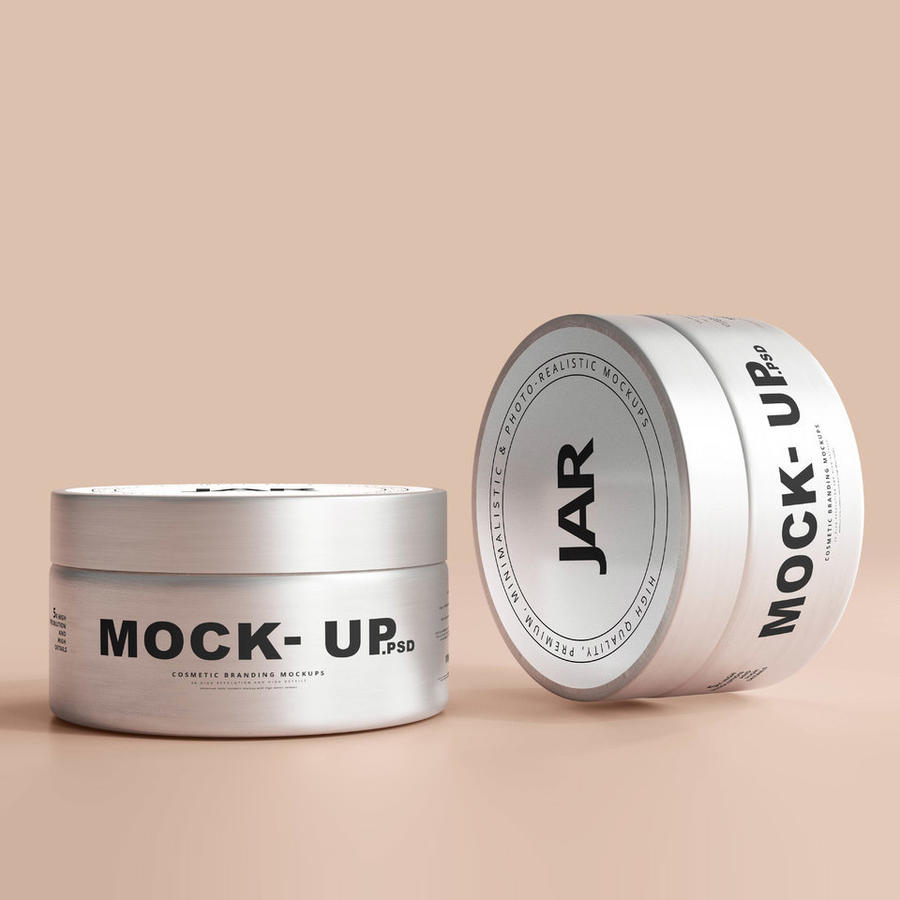 面霜包装罐样机