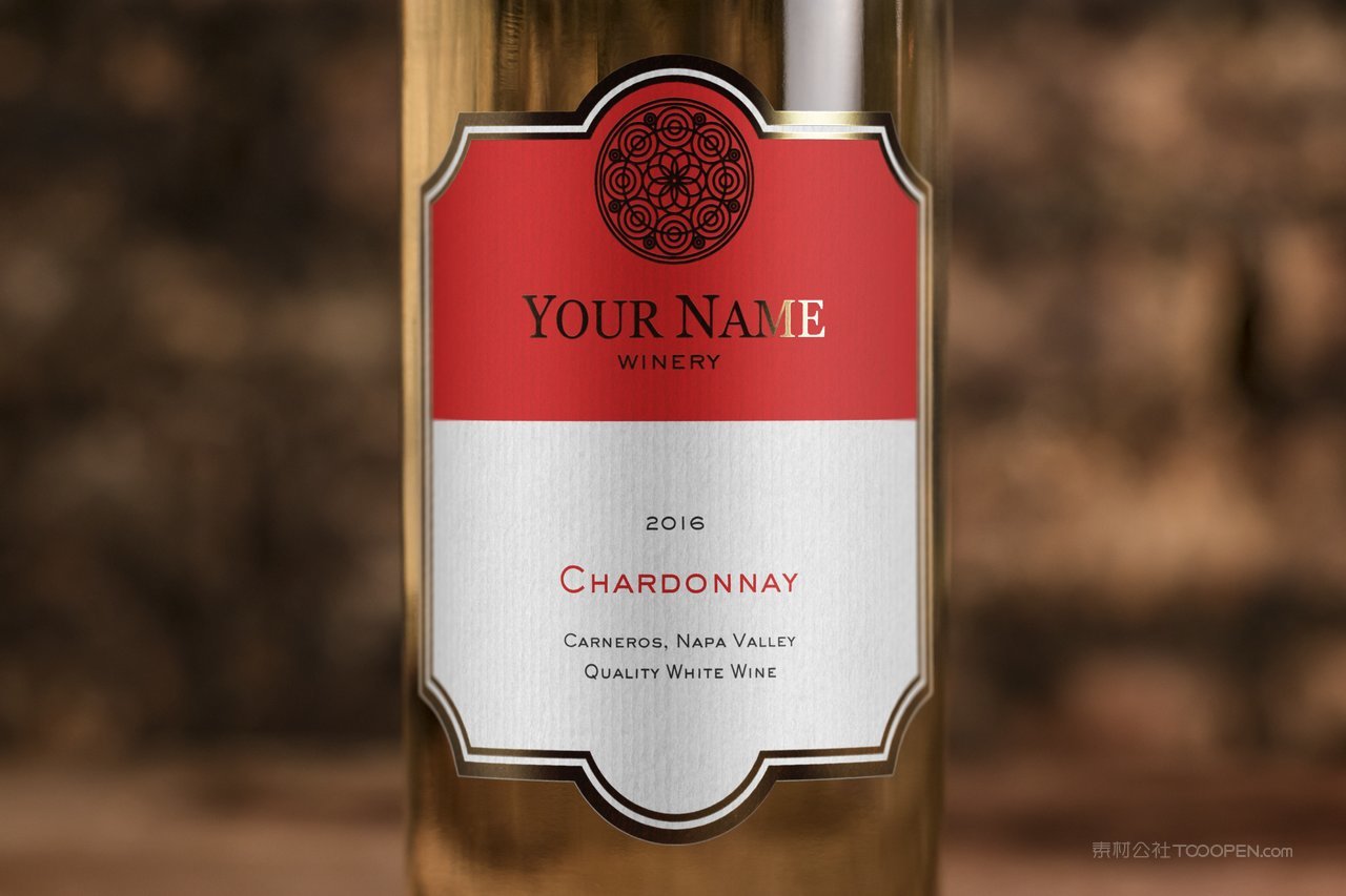 洋酒酒瓶铭牌标签样机