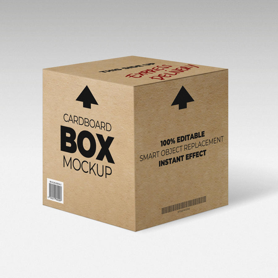 瓦楞纸箱运输箱外包装箱快递箱样机