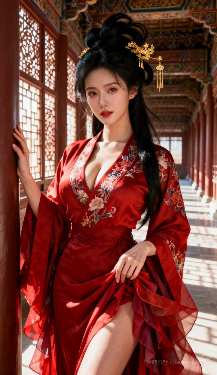性感女性丰腴美女摄影汉服古风美艳