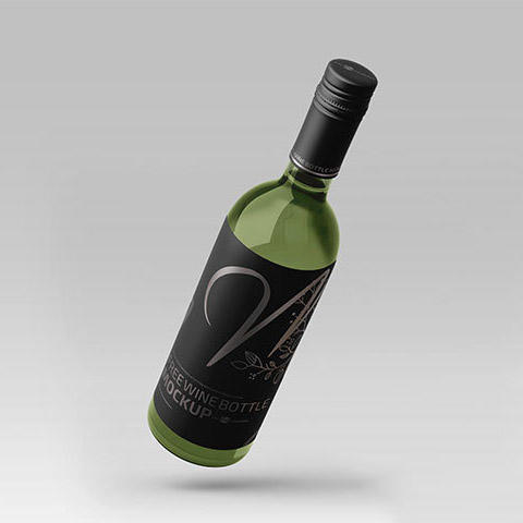 红酒酒瓶样机