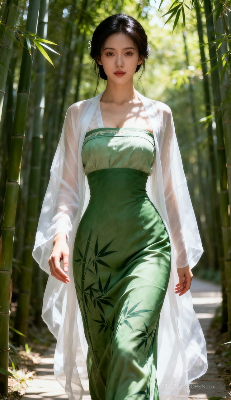 大胸古风美女妩媚性感美艳汉服