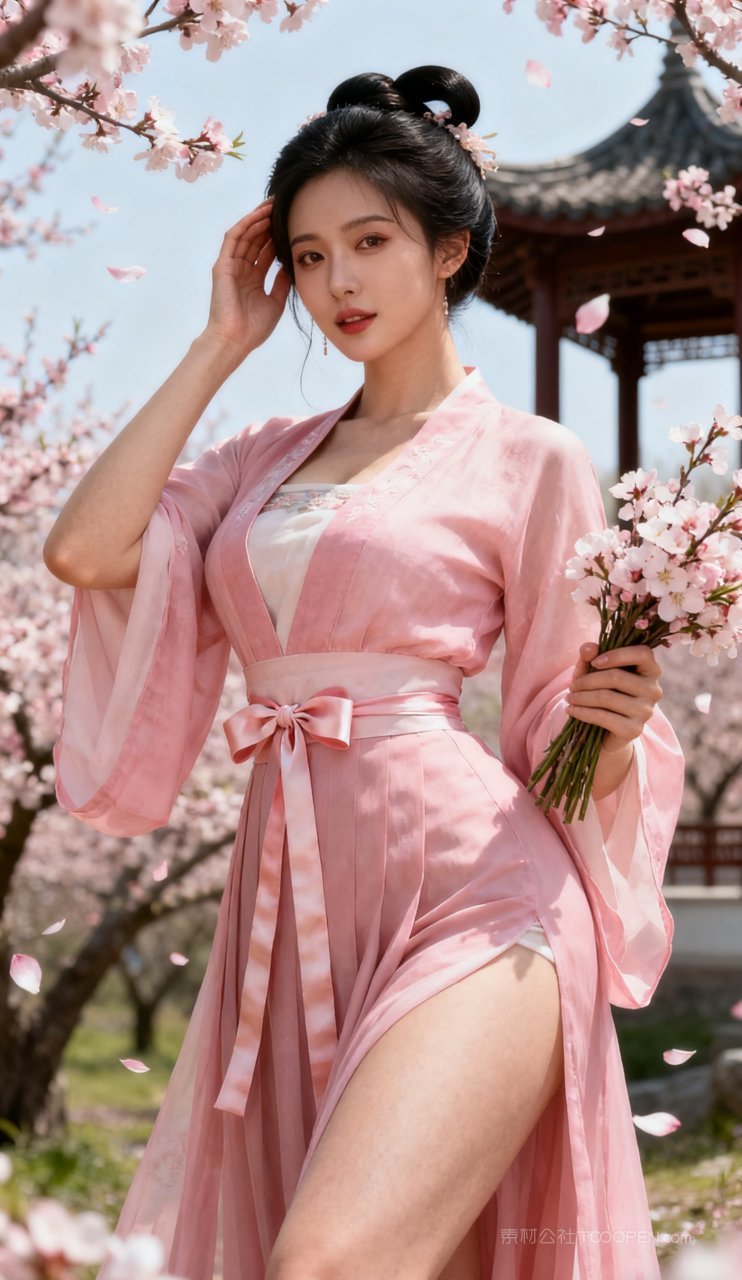 美艳写真性感丰腴古风美女女性汉服