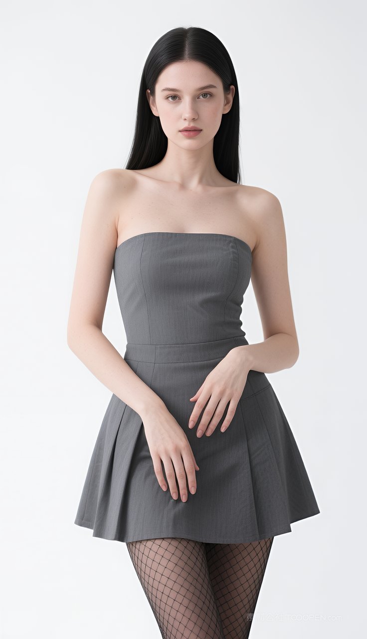 长腿短裙女性丝袜模特美女性感欧美