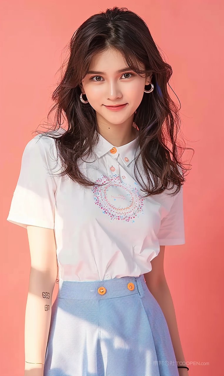 女性清纯美女时尚青年彩妆个性护肤美白