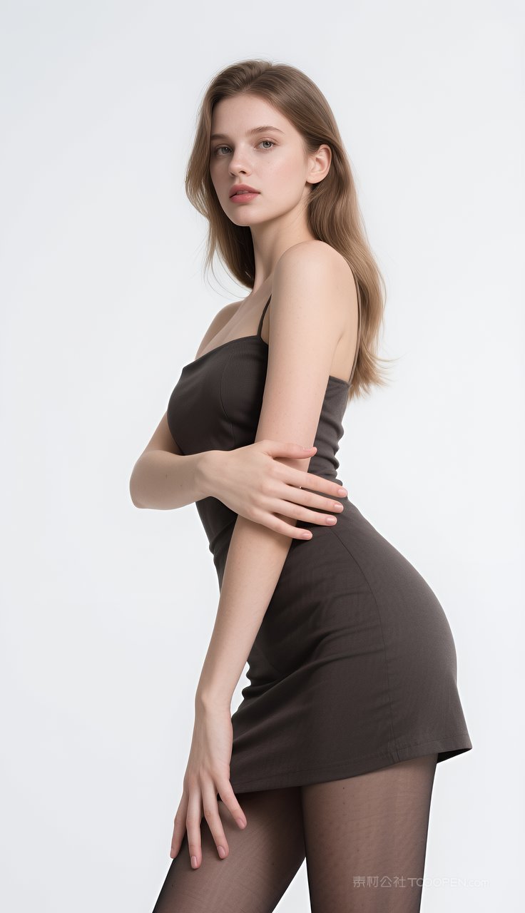 美女长腿模特丝袜欧美短裙女性性感