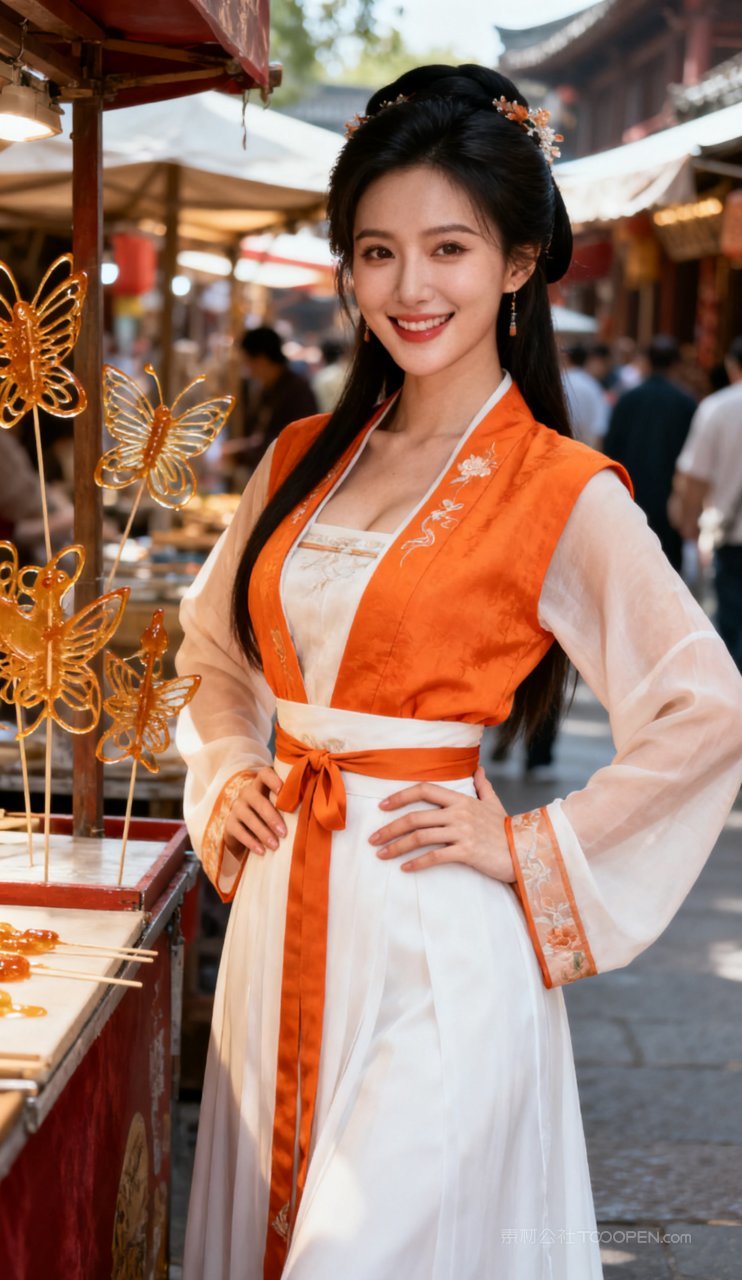 妩媚性感国风大胸美艳汉服古风美女少女