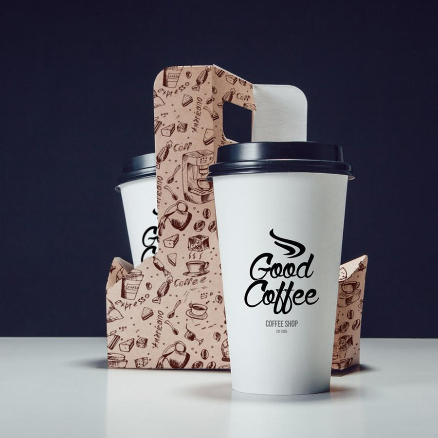 外卖咖啡包装样机