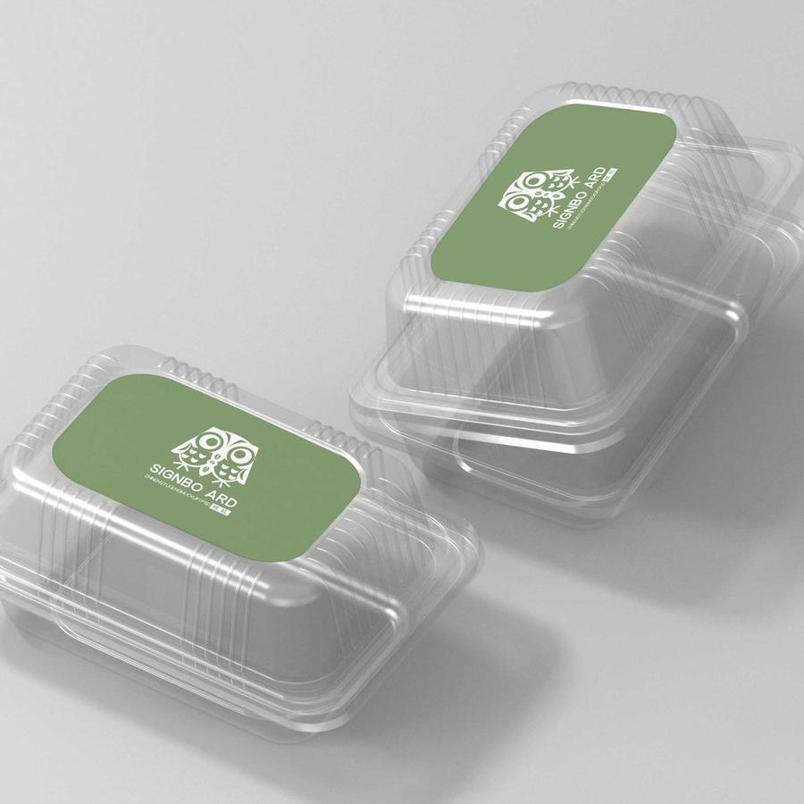 透明生鲜包装盒样机