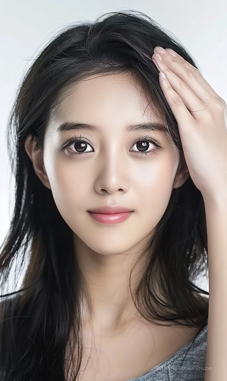 魅力迷人女性高清美容清纯美女彩妆美白少女