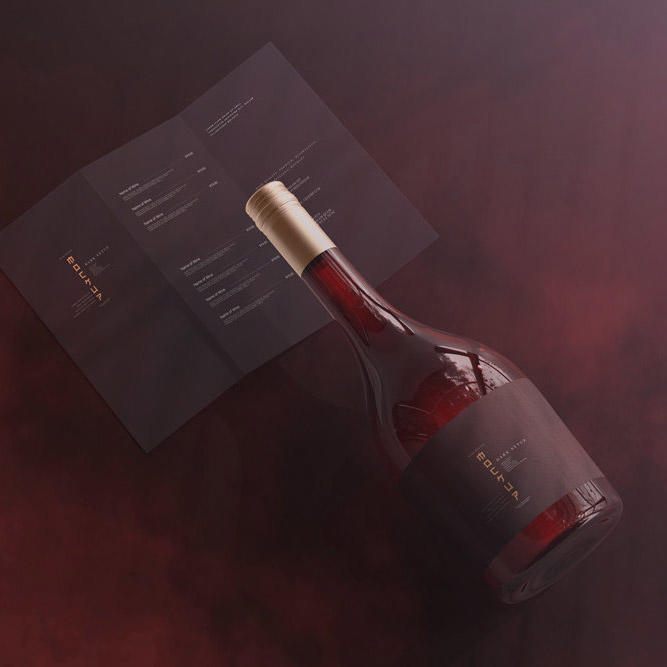 红酒品牌设计样机