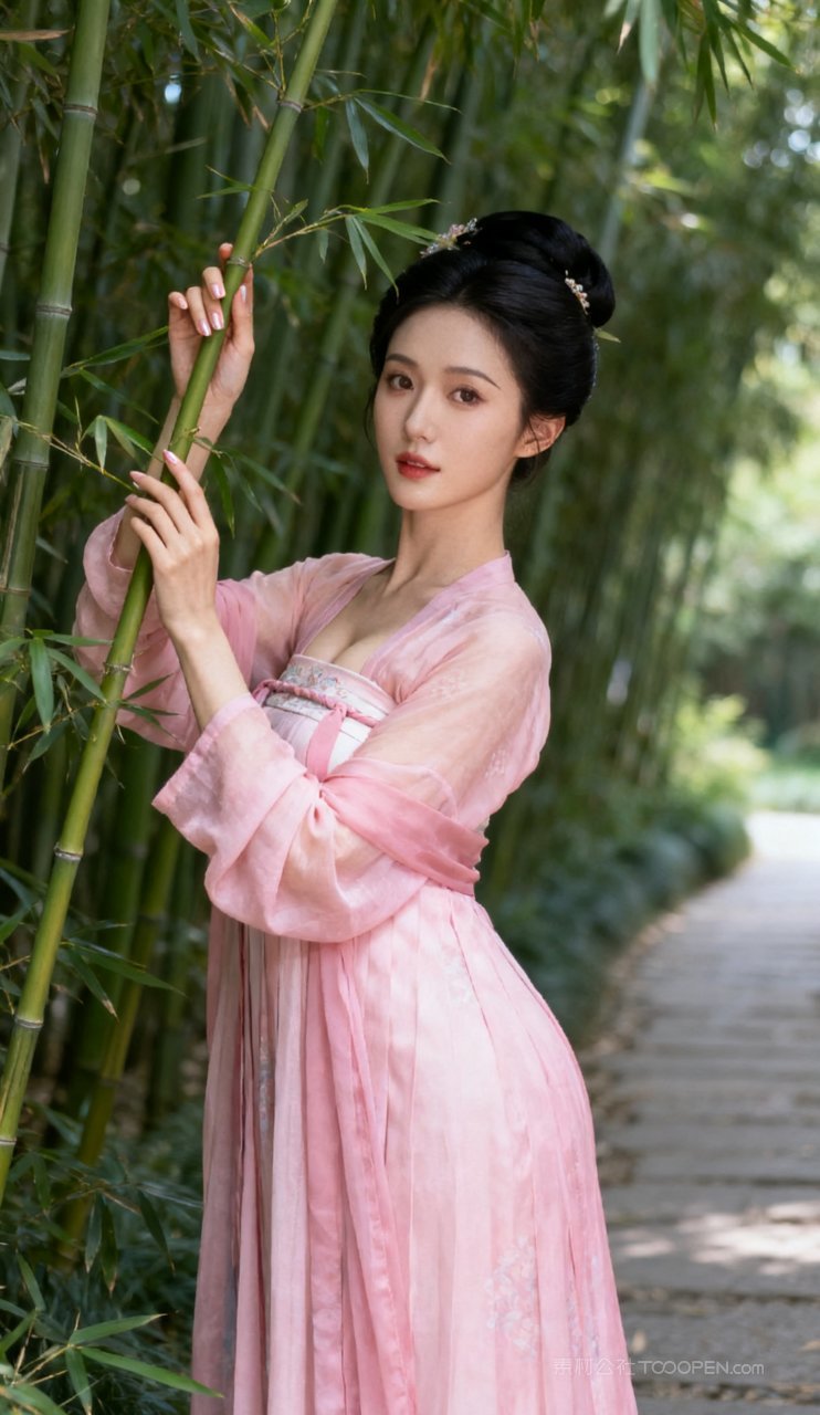 汉服古风少女美女大胸性感妩媚美艳