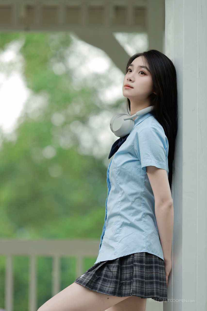 清纯养眼JK制服美少女个人艺术写真图片