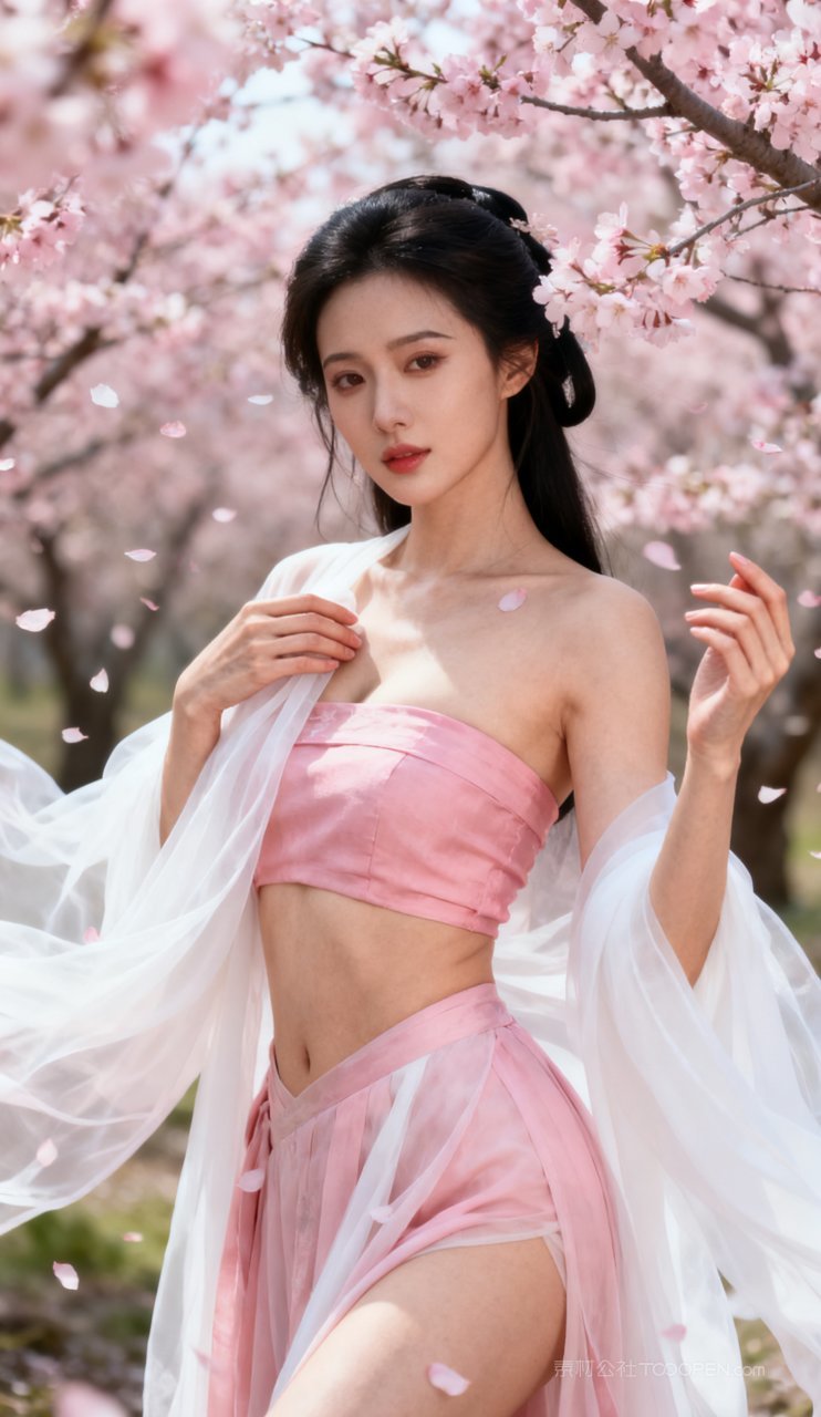 妩媚美女美艳大胸汉服古风性感少女