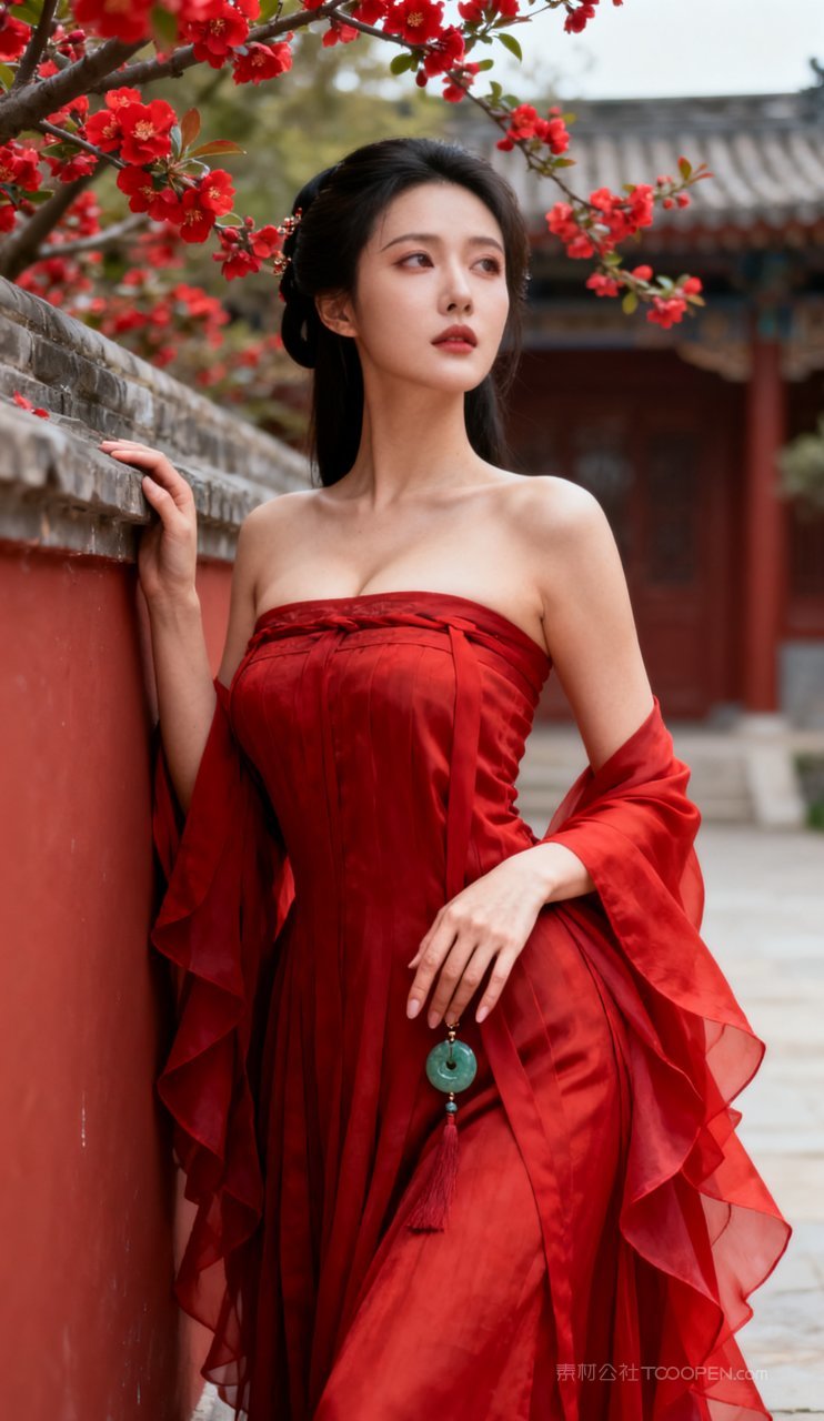 古风性感汉服丰腴女性写真美艳美女