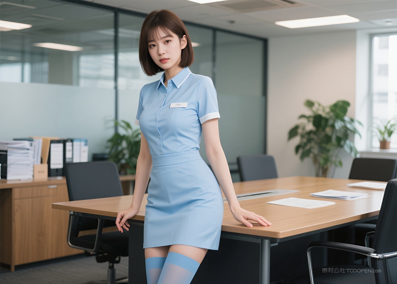 女性写真美腿模特短裙职业美女性感丝袜