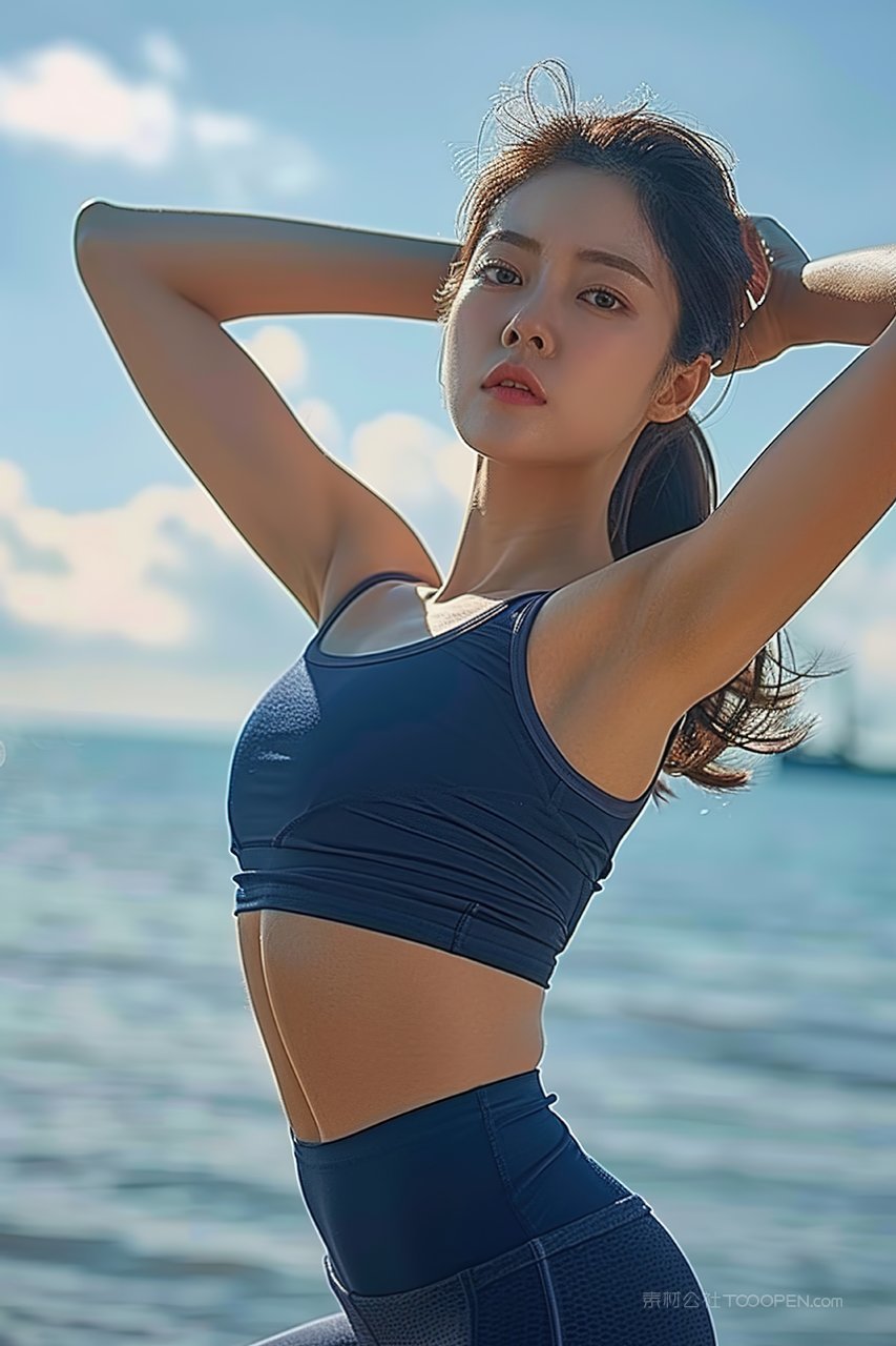 美女女性优美优雅活力青春年轻