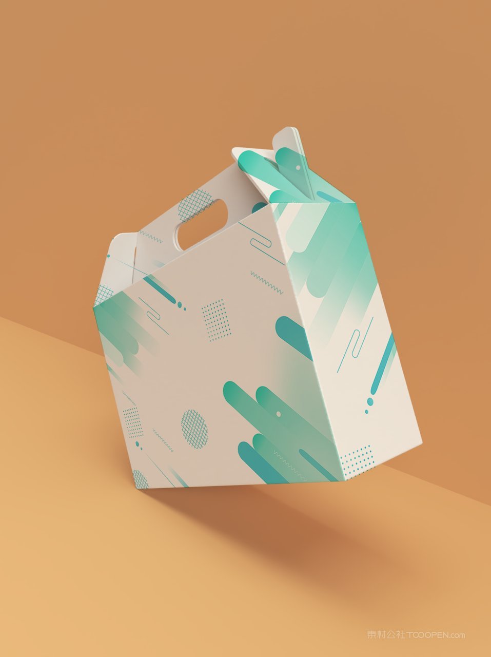 手提礼盒包装样机素材
