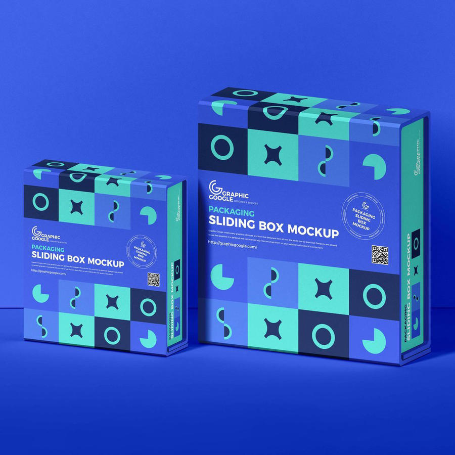 免费滑动包装盒样机