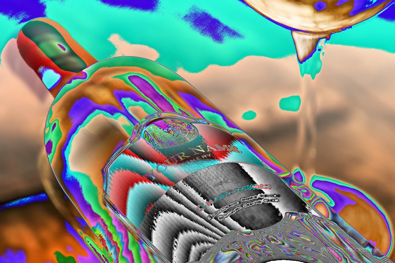 洋酒酒瓶细节样机