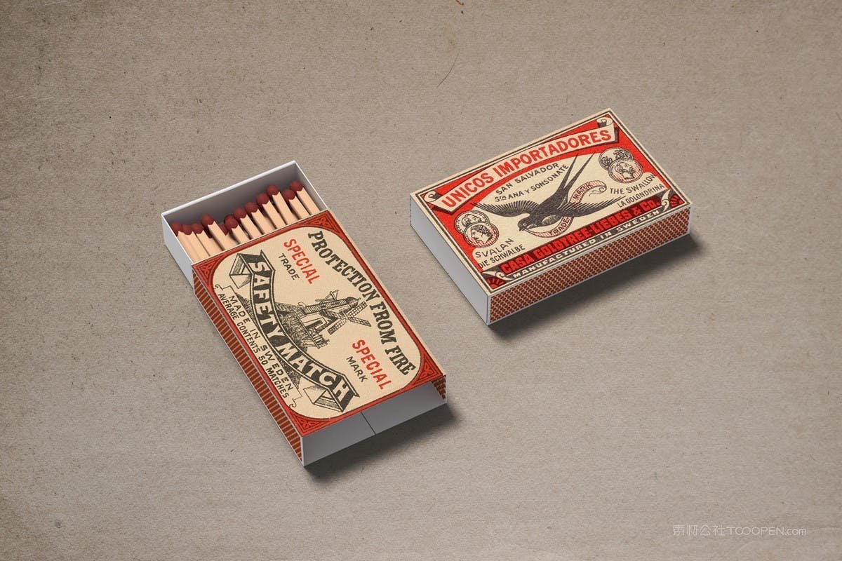 火柴盒火柴样机