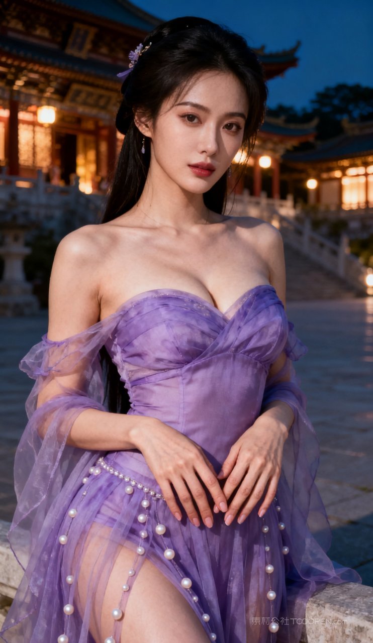 美艳美女性感汉服丰腴写真女性古风