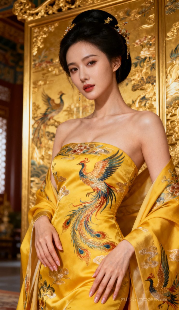 美艳国风古风少女妩媚性感美女汉服大胸