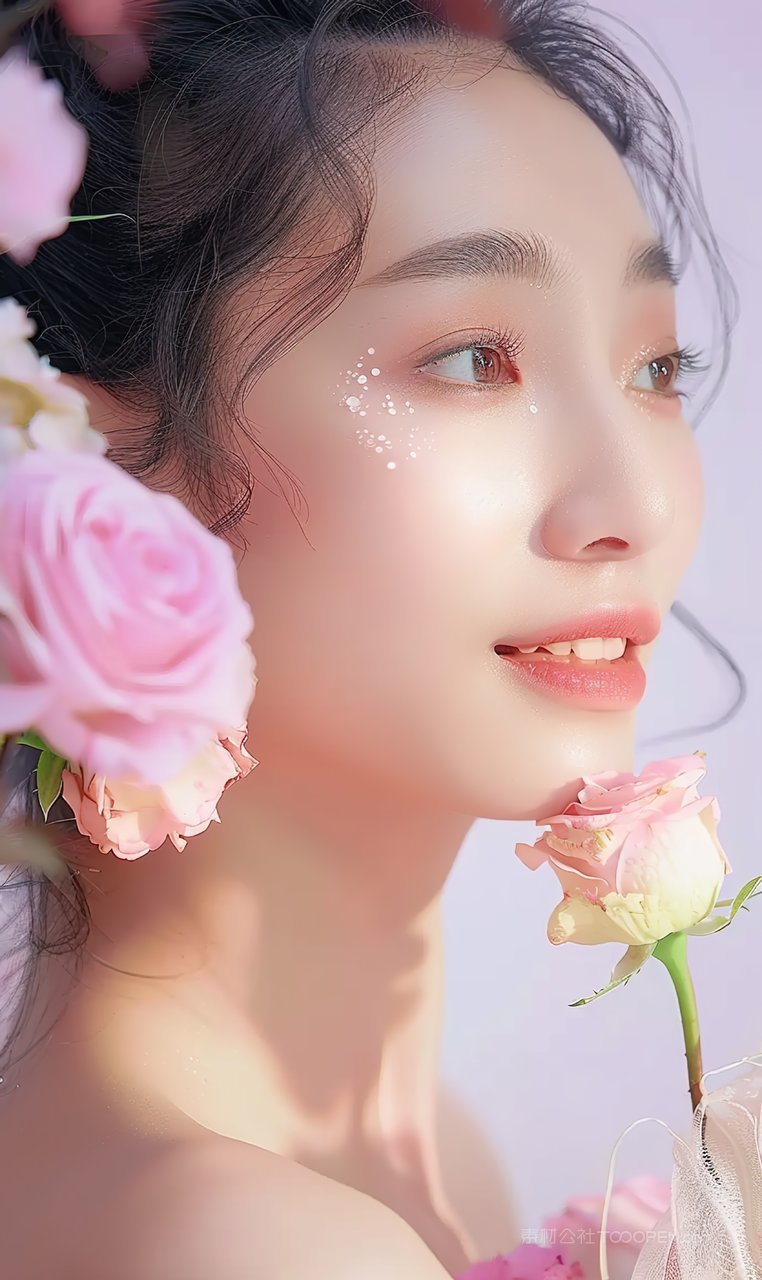 美女时尚青年护肤清纯美白女性个性