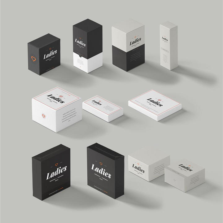 化妆品包装盒样机模板