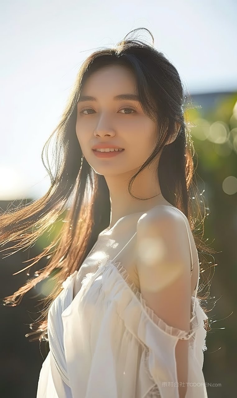 彩妆美容魅力高雅美女青春女性美白端庄时尚