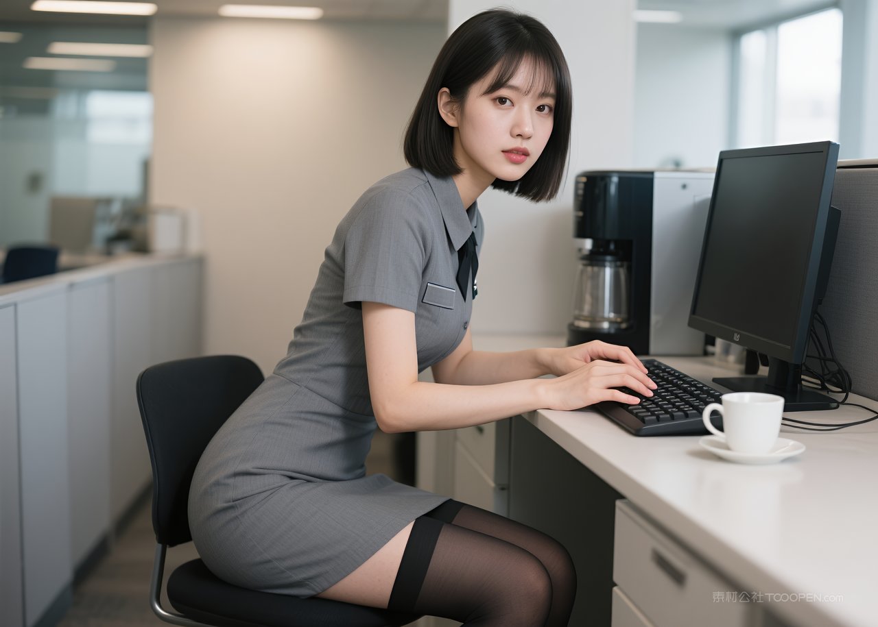 写真丝袜女性职业模特美女短裙性感美腿