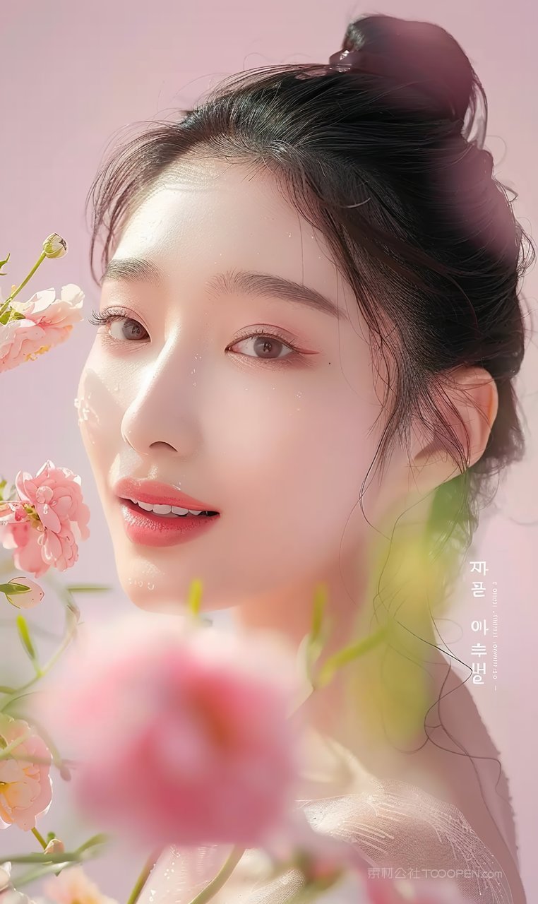 魅力女性时尚青春高雅美容彩妆美女